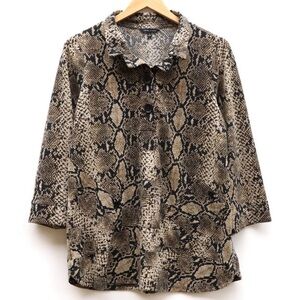 John•Mark snake print pullover tunic. Size S